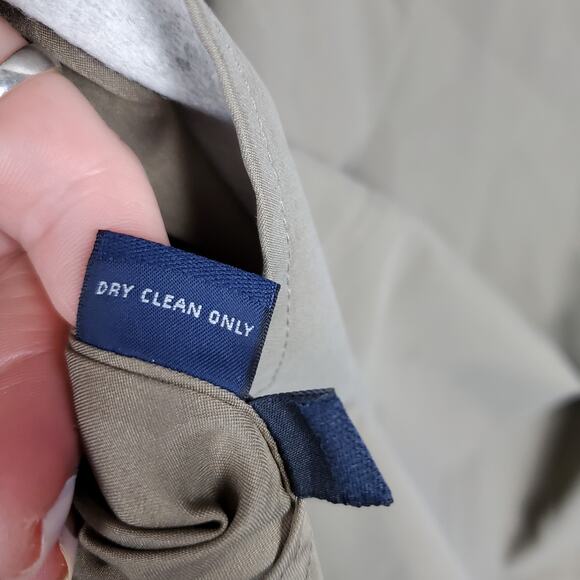 Brooks Brothers Trench Coat Mens M Tan Long Lightweight Button Closure READ DESC - Picture 13 of 16